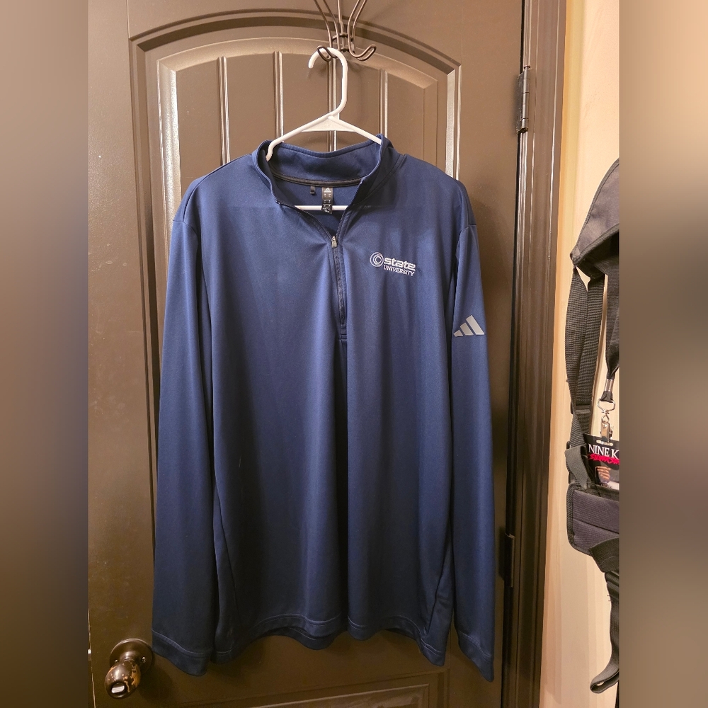 Adidas Dark Blue Performance Pullover - image 1